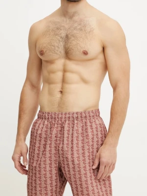 Lacoste szorty kąpielowe kolor pomarańczowy MH9086