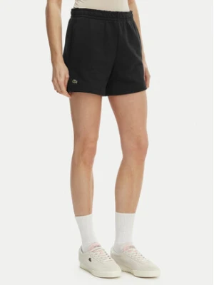 Lacoste Szorty sportowe GF5341 Czarny Regular Fit