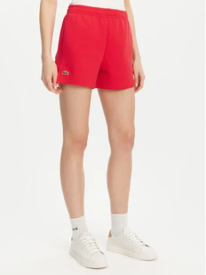 Lacoste Szorty sportowe GF9606 Czerwony Regular Fit