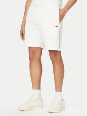 Lacoste Szorty sportowe GH0886 Biały Regular Fit