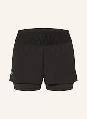 Lacoste Szorty Tenisowe 2 W 1 schwarz