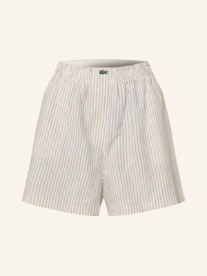 Lacoste Szorty Z Lnu beige
