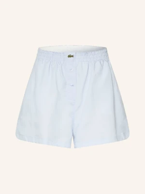 Lacoste Szorty Z Lnu blau JASNONIEBIESKI
