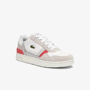 Lacoste T-Clip 0721 1 Sfa Kadın Beyaz - Pembe Sneaker