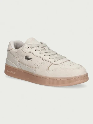 Lacoste T-CLIP SET sneakersy damskie nubukowe beżowy