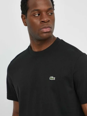 Lacoste T-shirt basic męski bawełniany czarny