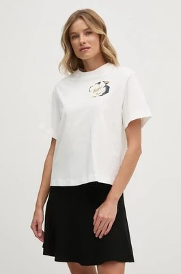 Lacoste t-shirt bawełniany damski kolor biały TF2667