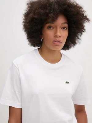 Lacoste t-shirt bawełniany damski kolor biały TF7215