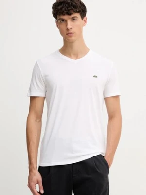 Lacoste t-shirt bawełniany kolor biały TH6710