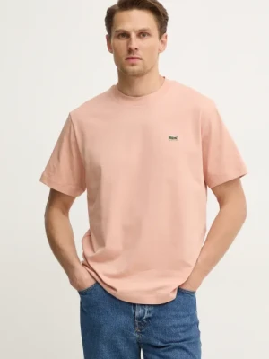 Lacoste t-shirt bawełniany kolor pomarańczowy TH7318