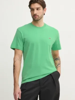 Lacoste t-shirt bawełniany kolor zielony TH7318