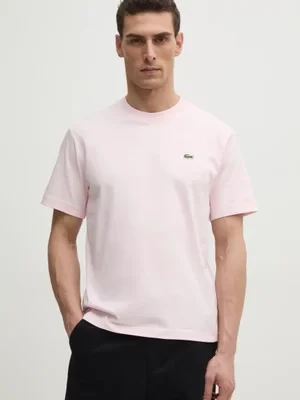 Lacoste t-shirt bawełniany kolor różowy TH7318