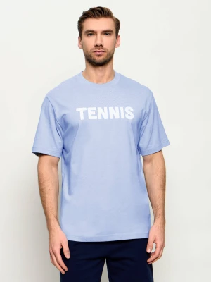 Lacoste T-shirt | Classic fit błękitny