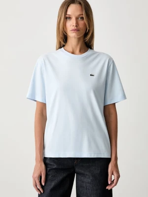 Lacoste T-shirt damski bawełniany niebieski