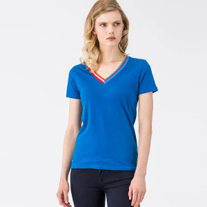 Lacoste T-Shirt Damski Z Dekoltem W Kształcie V