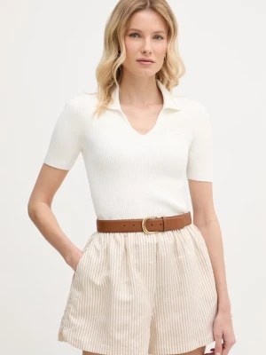 Lacoste T-shirt damski z wiskozą