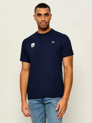 Lacoste T-shirt | Lacoste x Rolex Paris Masters | Regular Fit granatowy