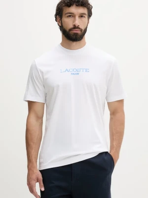 Lacoste T-shirt męski bawełniany biały