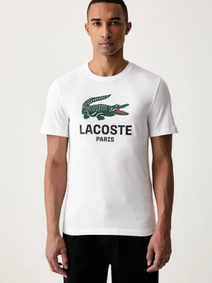 Lacoste T-shirt męski bawełniany biały