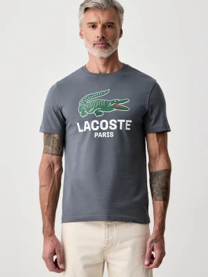 Lacoste T-shirt męski bawełniany niebieski