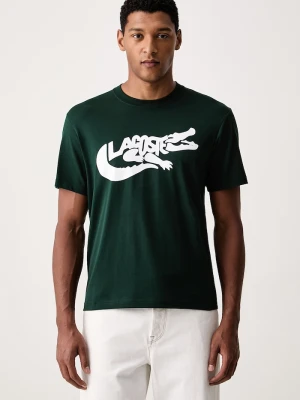 Lacoste T-shirt męski bawełniany zielony