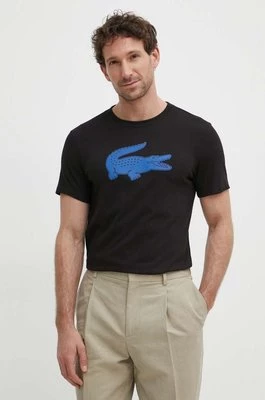 Lacoste t-shirt męski kolor czarny