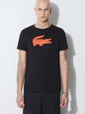 Lacoste t-shirt męski kolor czarny