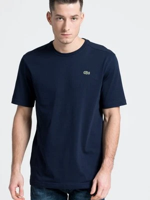 Lacoste t-shirt męski kolor granatowy gładki