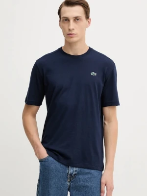 Lacoste t-shirt męski kolor granatowy gładki