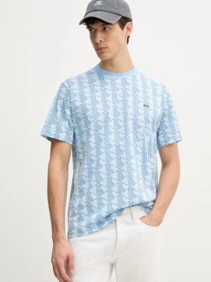 Lacoste t-shirt męski kolor niebieski wzorzysty TH2831