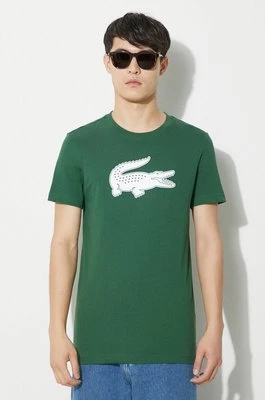 Lacoste t-shirt męski kolor zielony