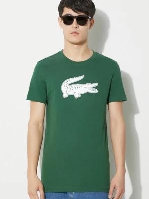 Lacoste t-shirt męski kolor zielony