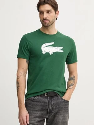 Lacoste t-shirt męski kolor zielony z nadrukiem TH2042