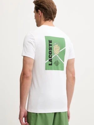 Lacoste T-shirt męski z bawełną