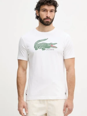 Lacoste T-shirt męski z bawełną