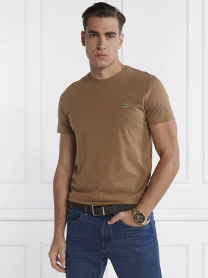 Lacoste T-shirt | Regular Fit brązowy