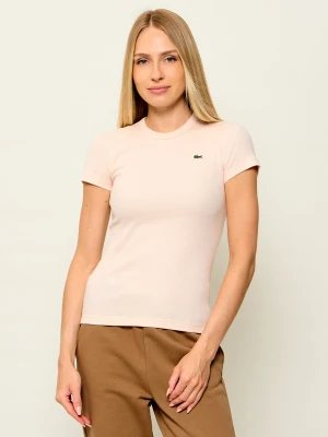 Lacoste T-shirt | Slim Fit brzoskwiniowy