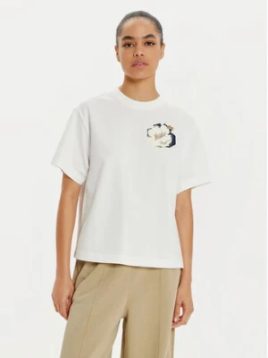 Lacoste T-Shirt TF2667 Biały Oversize