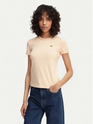 Lacoste T-Shirt TF5289 Pomarańczowy jasny Regular Fit