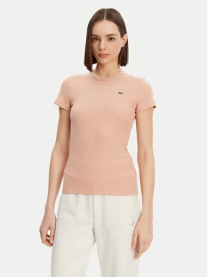 Lacoste T-Shirt TF5538 Pomarańczowy Slim Fit