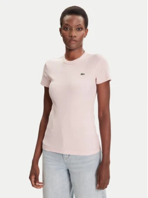 Lacoste T-Shirt TF5538 Różowy Slim Fit