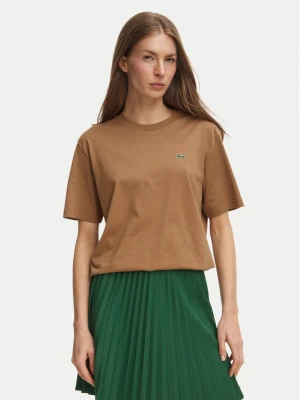 Lacoste T-Shirt TF7215 Brązowy jasny Regular Fit
