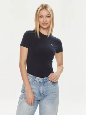 Lacoste T-Shirt TF7218 Granatowy Slim Fit