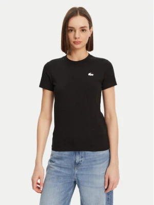 Lacoste T-Shirt TF9246 Czarny Slim Fit