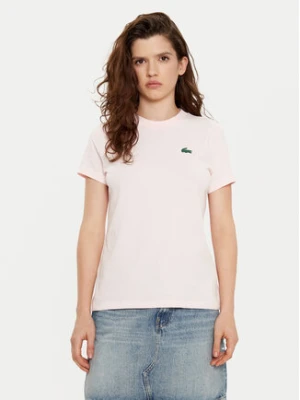 Lacoste T-Shirt TF9246 Różowy Slim Fit