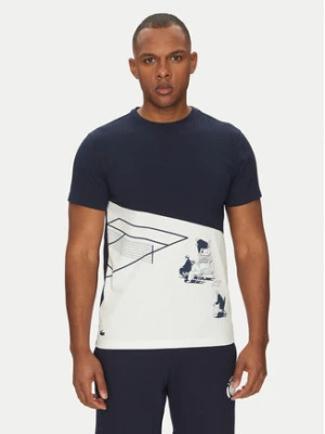 Lacoste T-Shirt TH0031 Granatowy Regular Fit