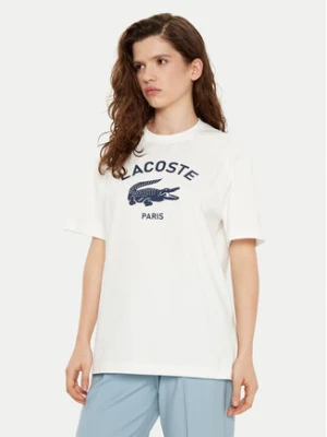 Lacoste T-Shirt TH2733 Écru Regular Fit