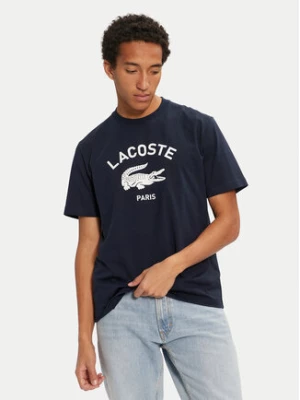 Lacoste T-Shirt TH2733 Granatowy Classic Fit