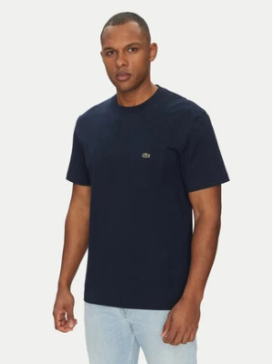 Lacoste T-Shirt TH2827 Granatowy Regular Fit