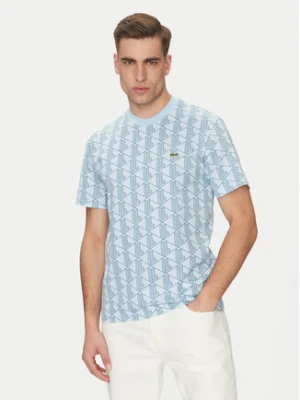 Lacoste T-Shirt TH2831 Błękitny Regular Fit